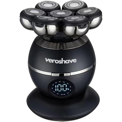 Bald Head Shaver: Veroshave 7-Blade Cordless Hair Shaver – In Use