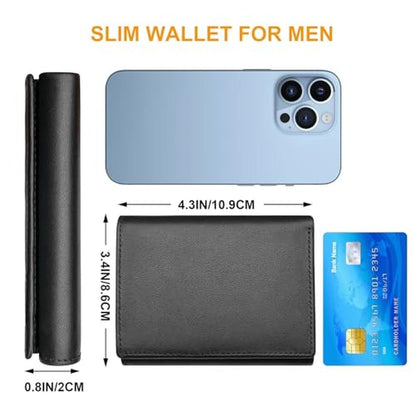 BSMUWOT Genuine Leather Trifold Wallet for Men – Packaging