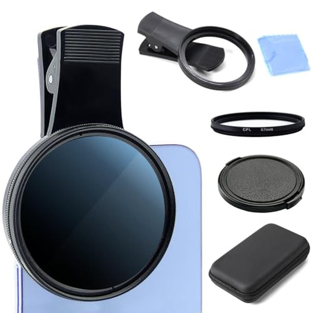Filter Clip: 67MM CPL Filter for Smartphones – Front View