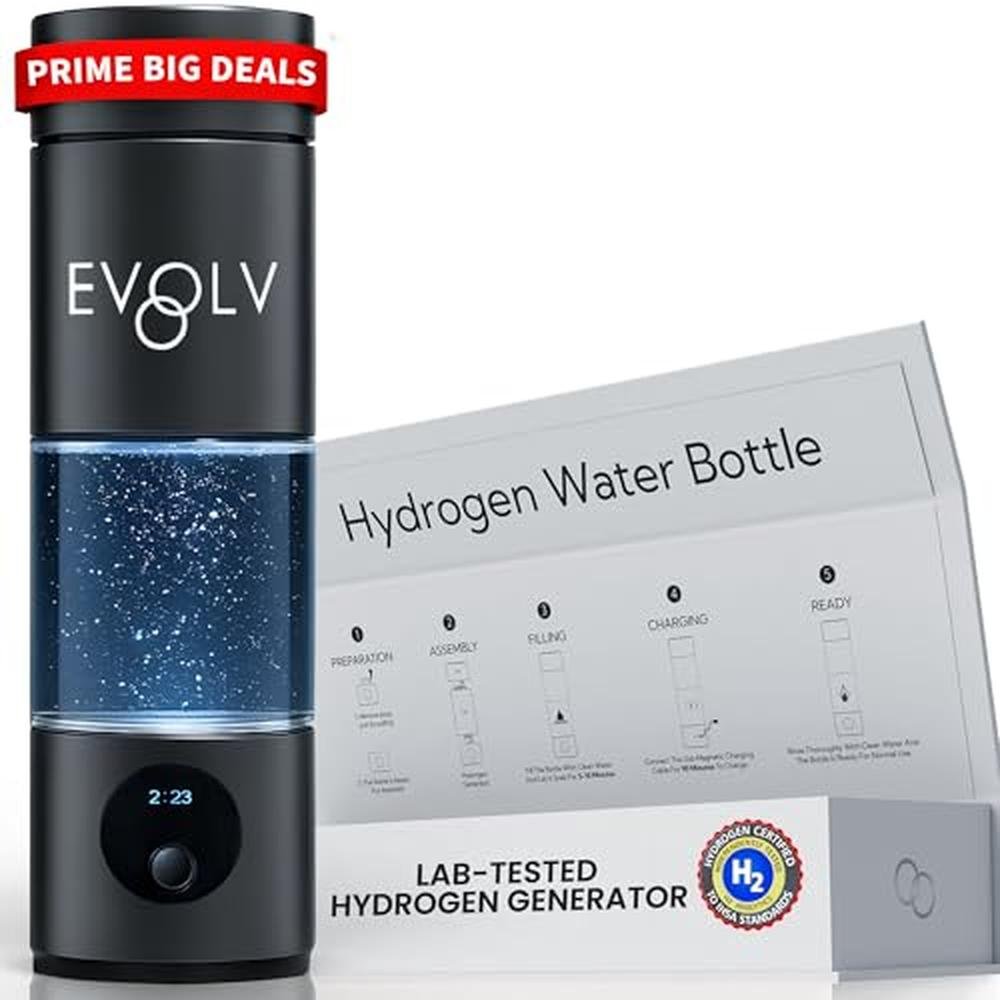 Water Hydrogen: EVOLV Hydrogen Water Bottle Generator SPE & – Front View