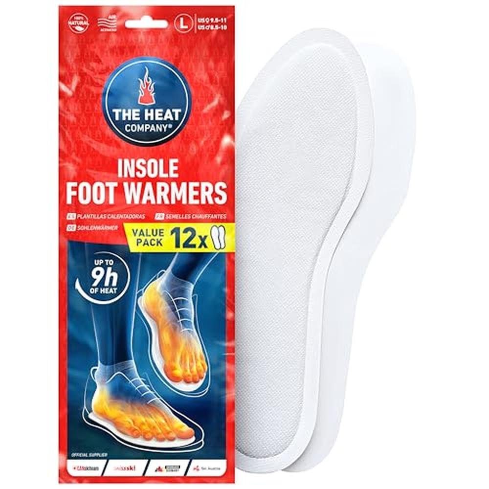 Warm Feet Guaranteed: THE HEAT COMPANY Insole Foot Warmers – Front View
