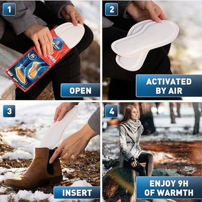 Warm Feet Guaranteed: THE HEAT COMPANY Insole Foot Warmers – Close-up Detail