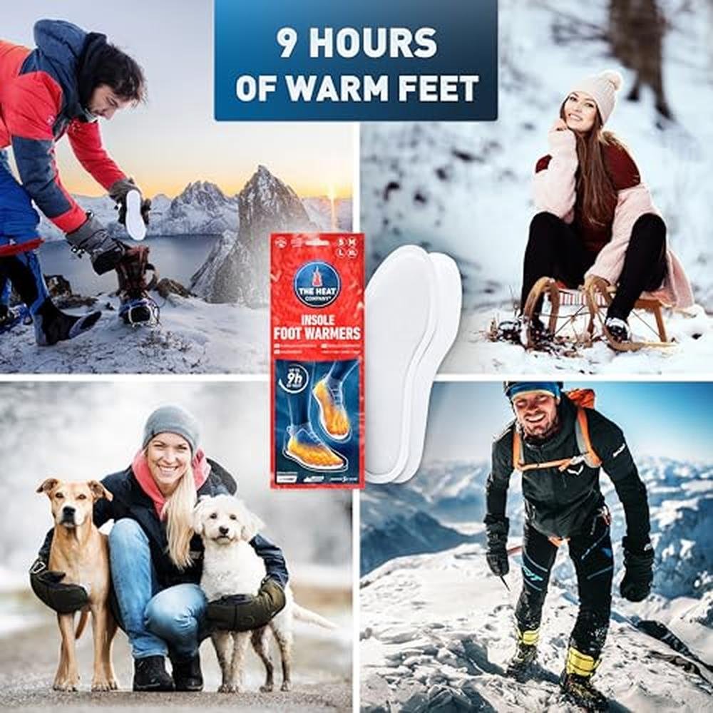 Warm Feet Guaranteed: THE HEAT COMPANY Insole Foot Warmers – In Use