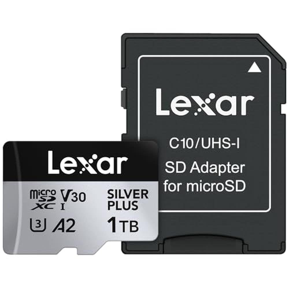 Lexar Professional 1T Silver Plus Micro SD Card – Front View