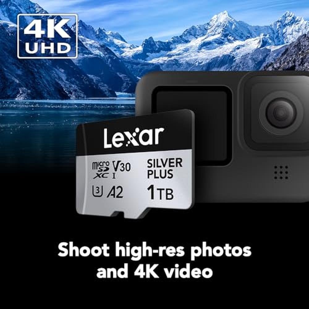 Lexar Professional 1T Silver Plus Micro SD Card – Close-up Detail