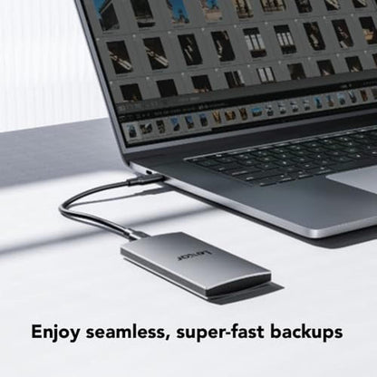 Lexar 2TB ES3 External SSD: Up to 1050MB/s Read – Close-up Detail