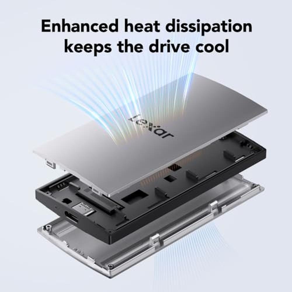 Lexar 2TB ES3 External SSD: Up to 1050MB/s Read – In Use