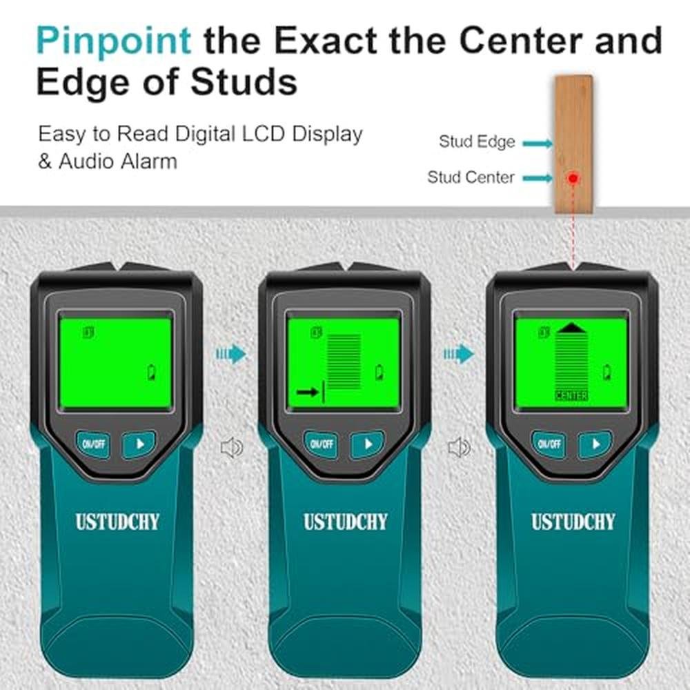 Stud Finder: 5-in-1 Electronic Wall Scanner with Digital – In Use