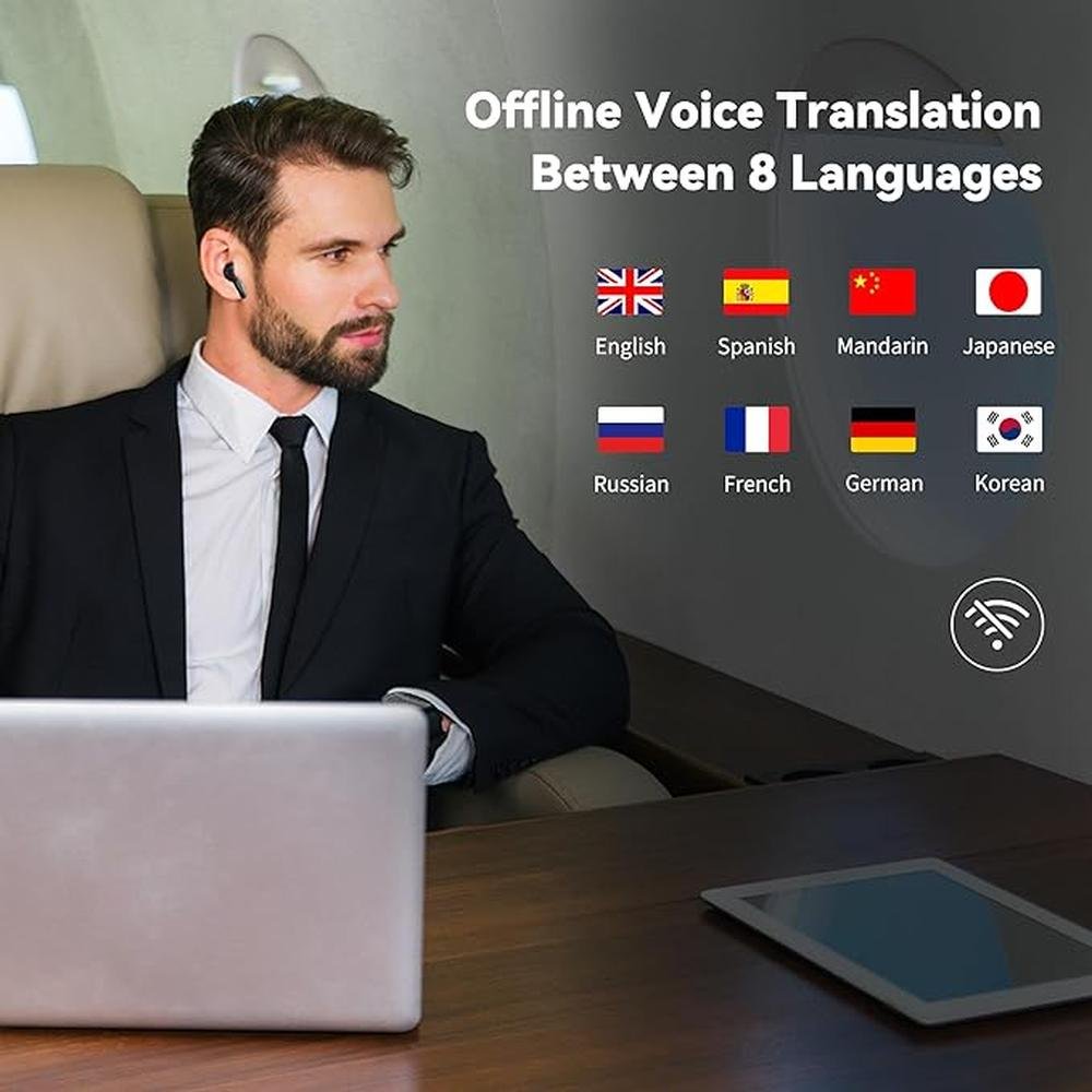 Offline AI Translator Earbuds M3 Language Translator Device – Close-up Detail