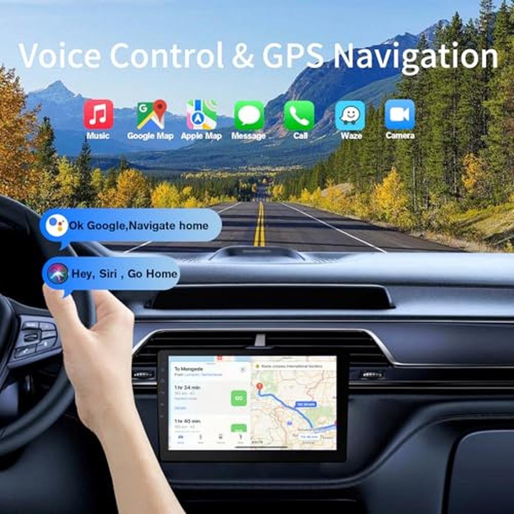 Haudio Double Din Car Stereo: 9 HD Touchscreen – Close-up Detail