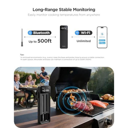 GoveeLife Bluetooth Wireless Meat Thermometer – Side View