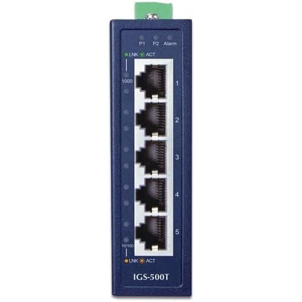 Planet IGS-500T: 5-Port 10/100/1000T Gigabit Ethernet Switch – Side View