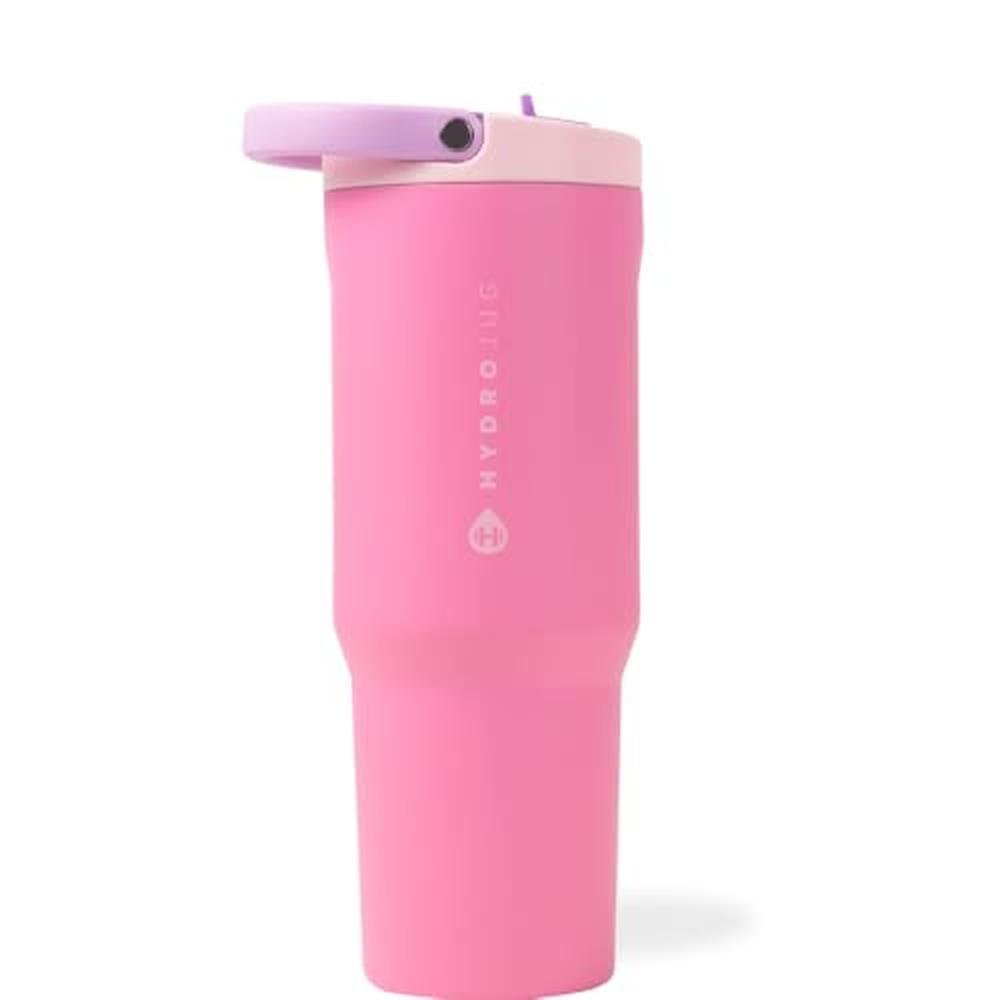 HydroJug Sport: 32oz Stainless Steel Tumbler with Straw – Front View