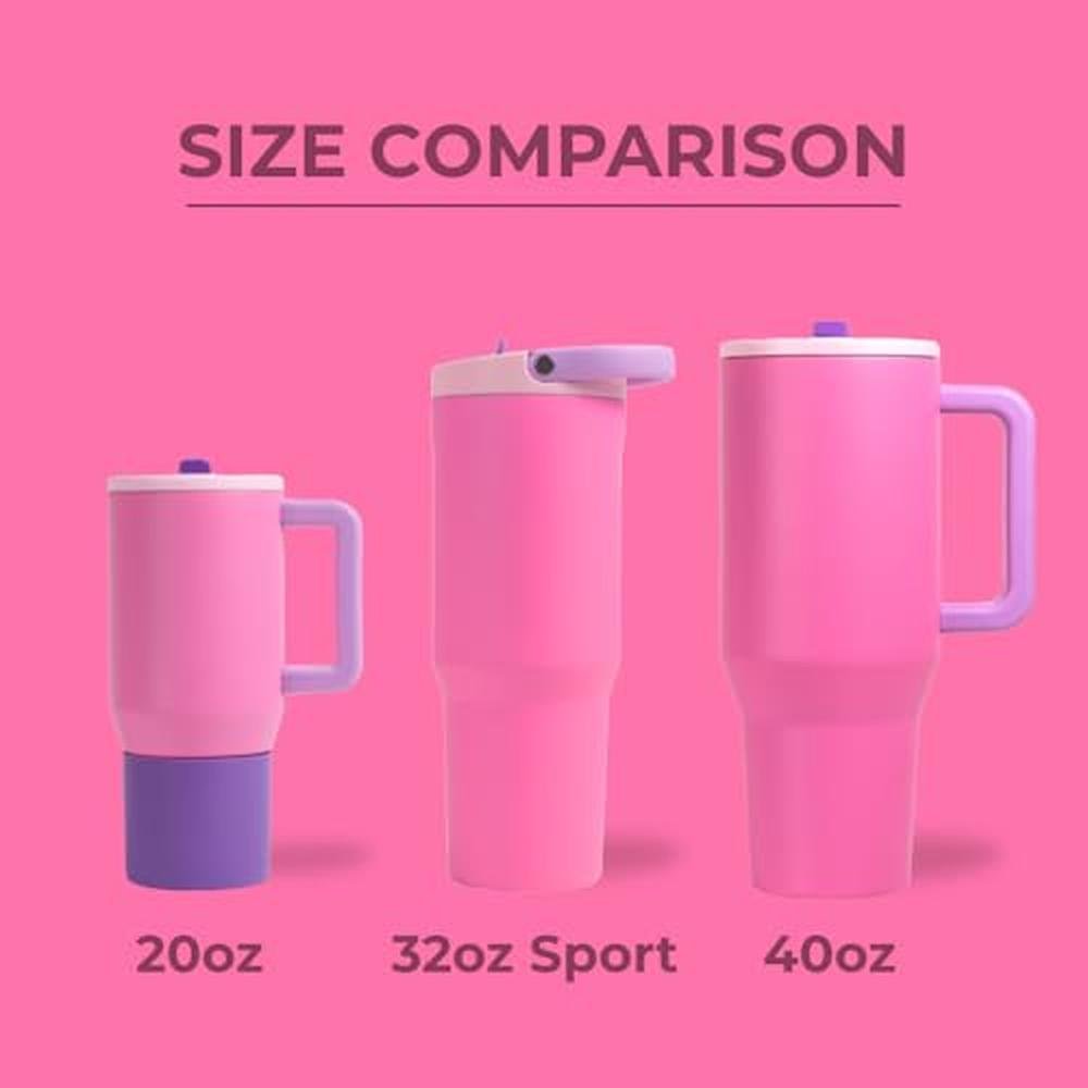 HydroJug Sport: 32oz Stainless Steel Tumbler with Straw – In Use