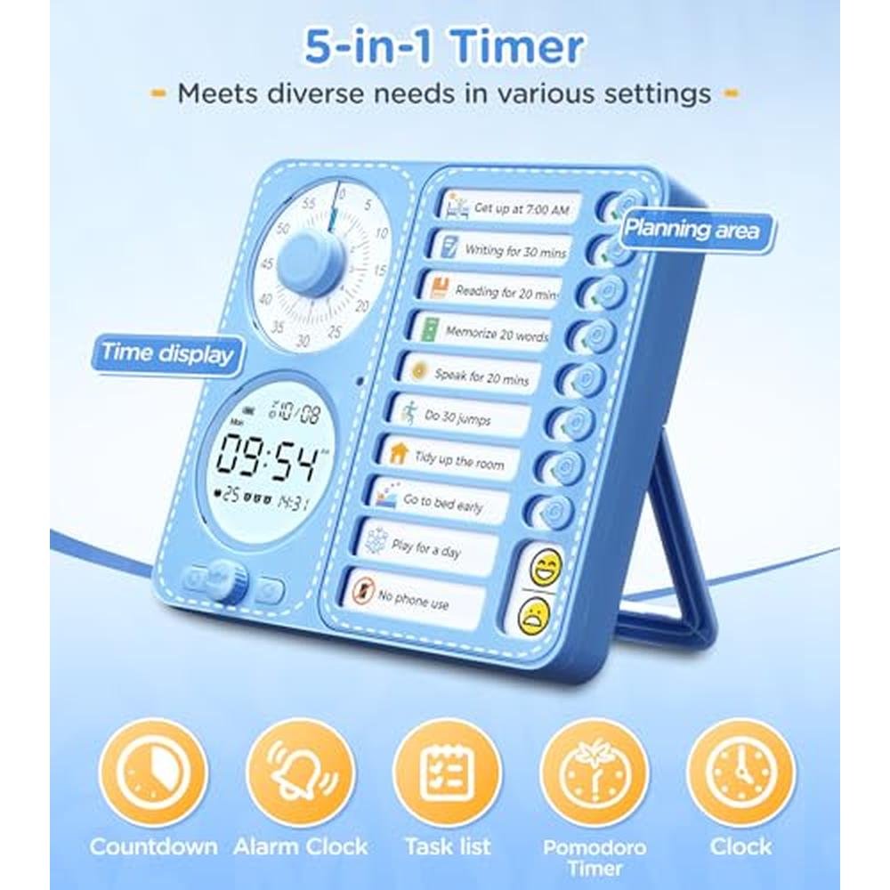 Premium 3-in-1 Visual Timer Task Timer – In Use
