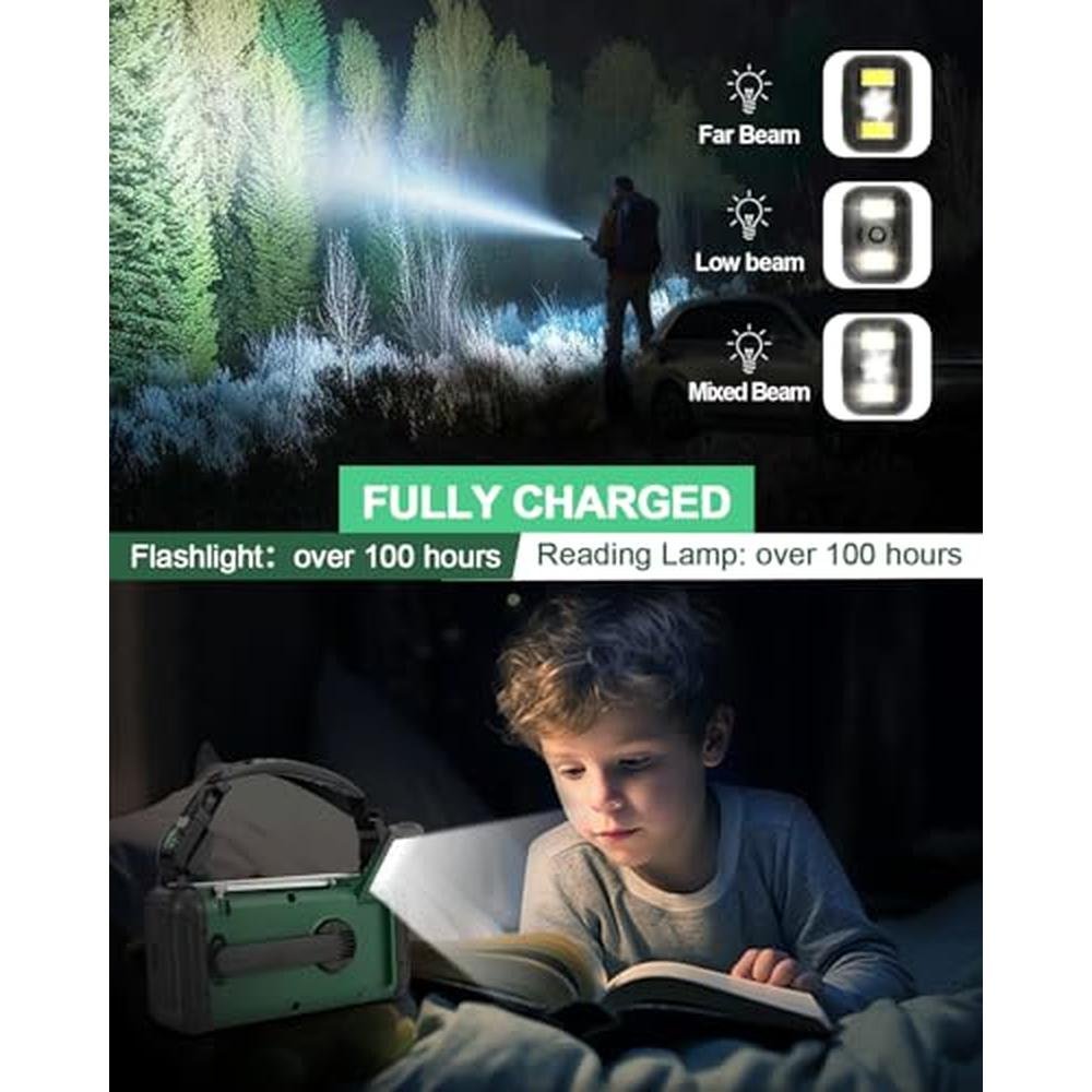 Crank Radio: Emergency Crank Radio 20000mAh Solar Hand – Packaging