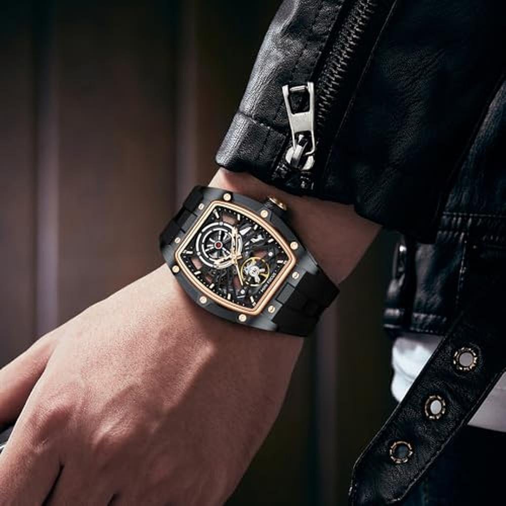 AIMES Automatic Watches for Men Self Winding Mechanical – Close-up Detail