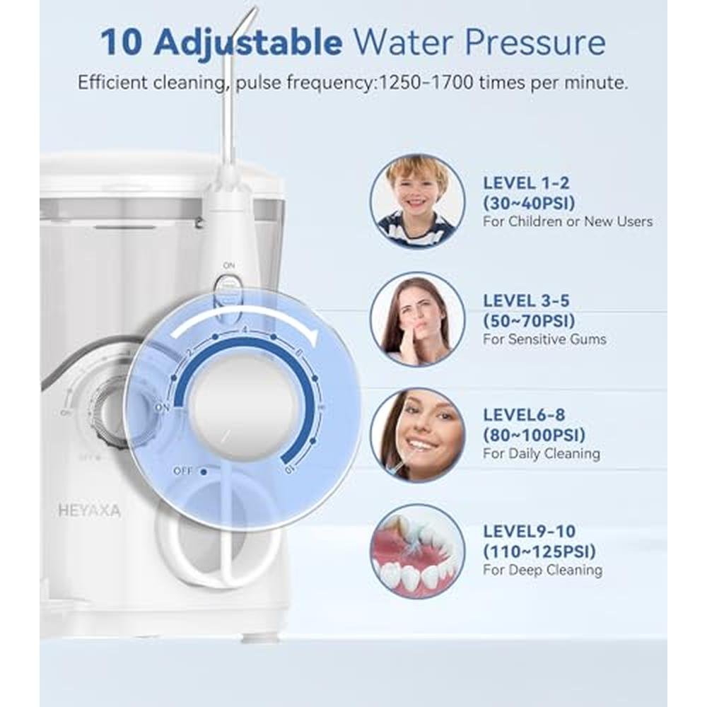 Water Flosser & Ultrasonic Electric Toothbrush Combo – Side View