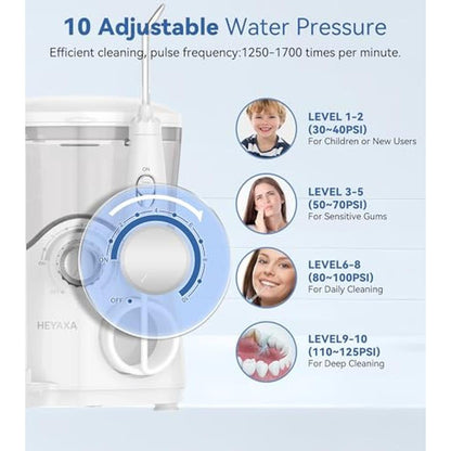 Water Flosser & Ultrasonic Electric Toothbrush Combo – Side View