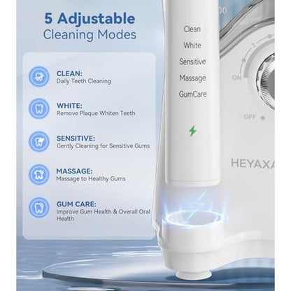 Water Flosser & Ultrasonic Electric Toothbrush Combo – Close-up Detail