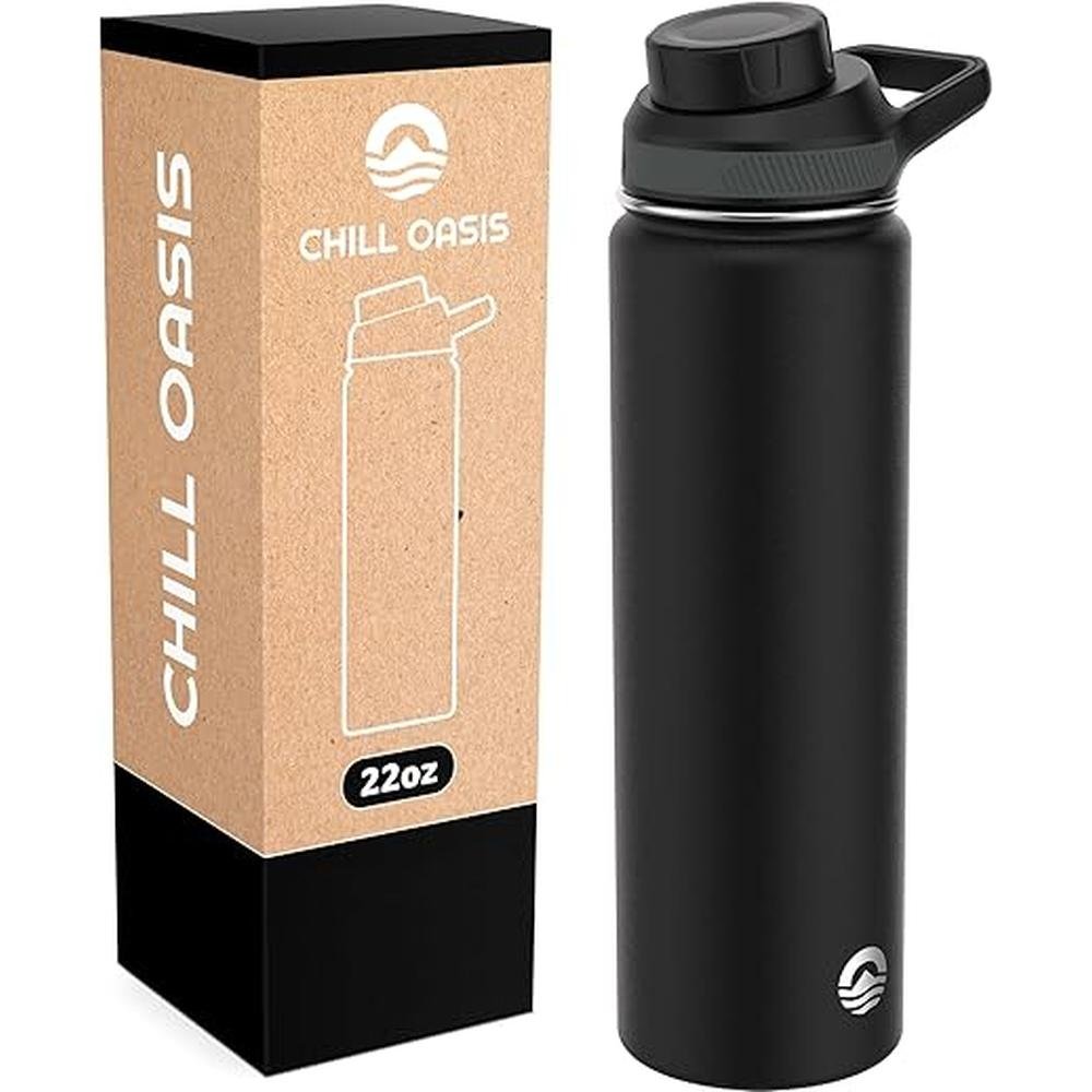 Stainless Steel Water Bottle: Insulated – Front View