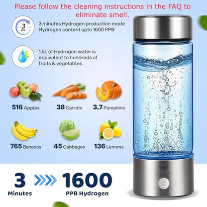 Hydrogen Water: AQUSOFT Portable Alkaline Hydrogen Water – Close-up Detail