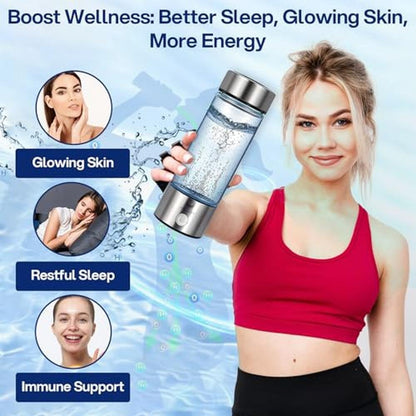 Hydrogen Water: AQUSOFT Portable Alkaline Hydrogen Water – In Use