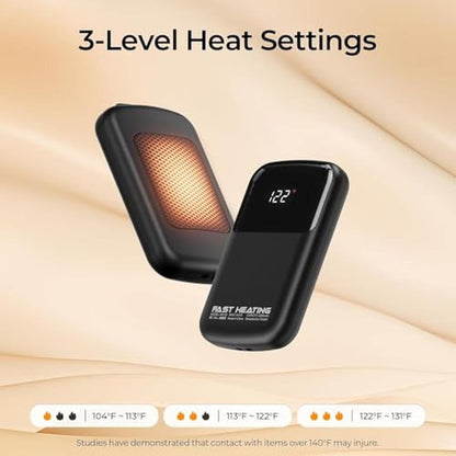 Hand Warmers: AI Rechargeable 2 Pack 3 Heat Levels – Close-up Detail