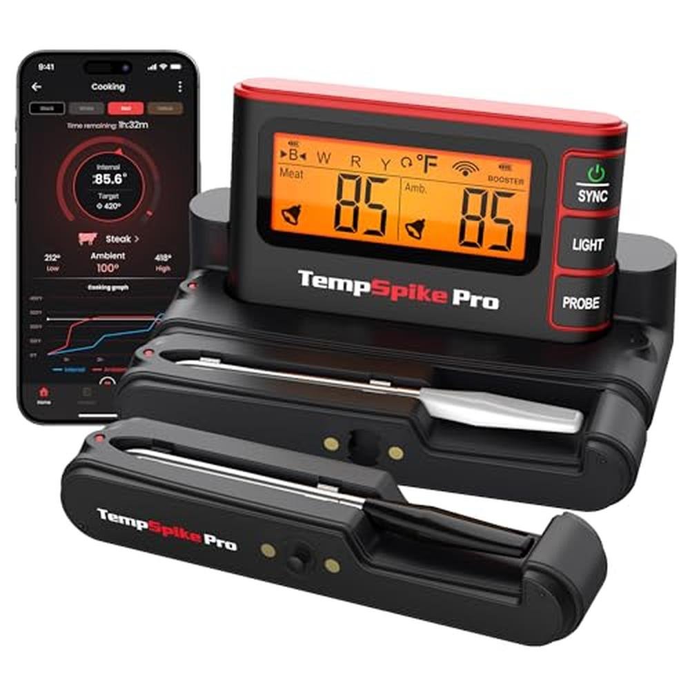 Thermometer BBQ: TempSpike Wireless Meat Thermometer – Front View