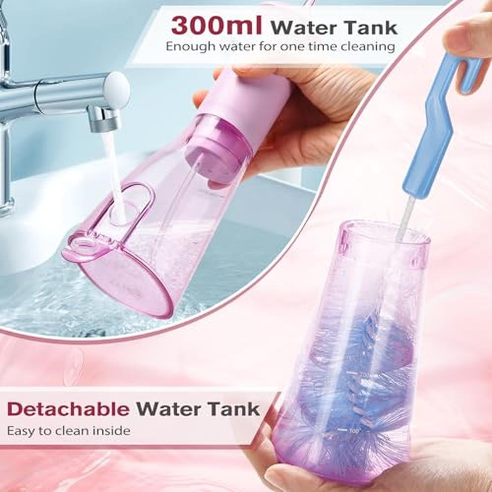 Water Dental Flosser: TOVENDOR Rechargeable Oral Irrigator – Side View