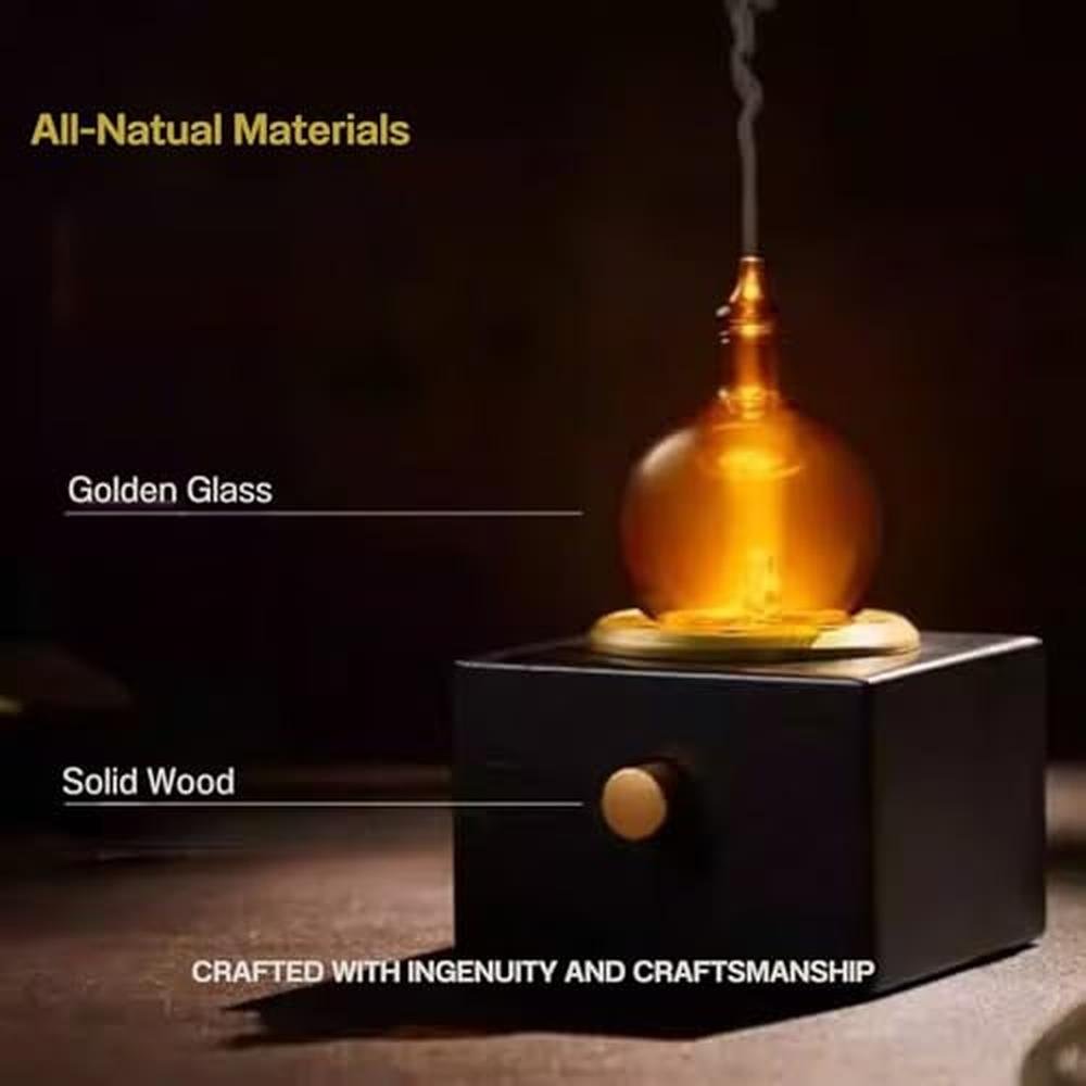 Essential Oil Nebulizer: USMLMOOT Gold Fire Original Design – In Use