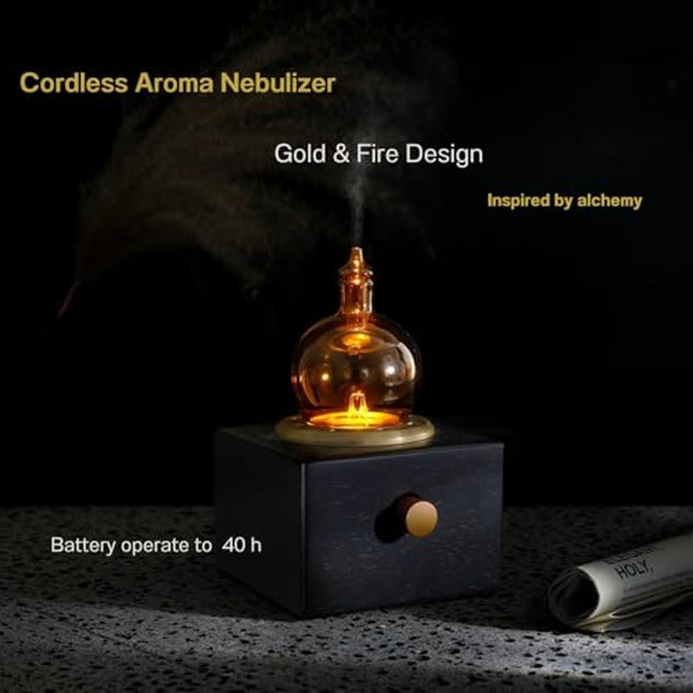 Essential Oil Nebulizer: USMLMOOT Gold Fire Original Design – Packaging