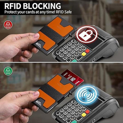 Wallet Slim: SEMORID Aluminum Card Holder – Close-up Detail