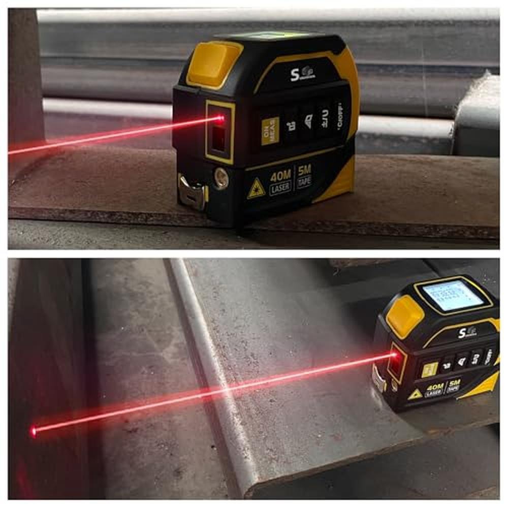 Laser Tape Measure: 4-in-1 Laser Level Crosshairs 130ft/40m – Packaging