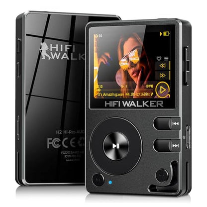 MP3 Player Bluetooth: HIFI WALKER H2 128GB Hi-Res Music – Front View