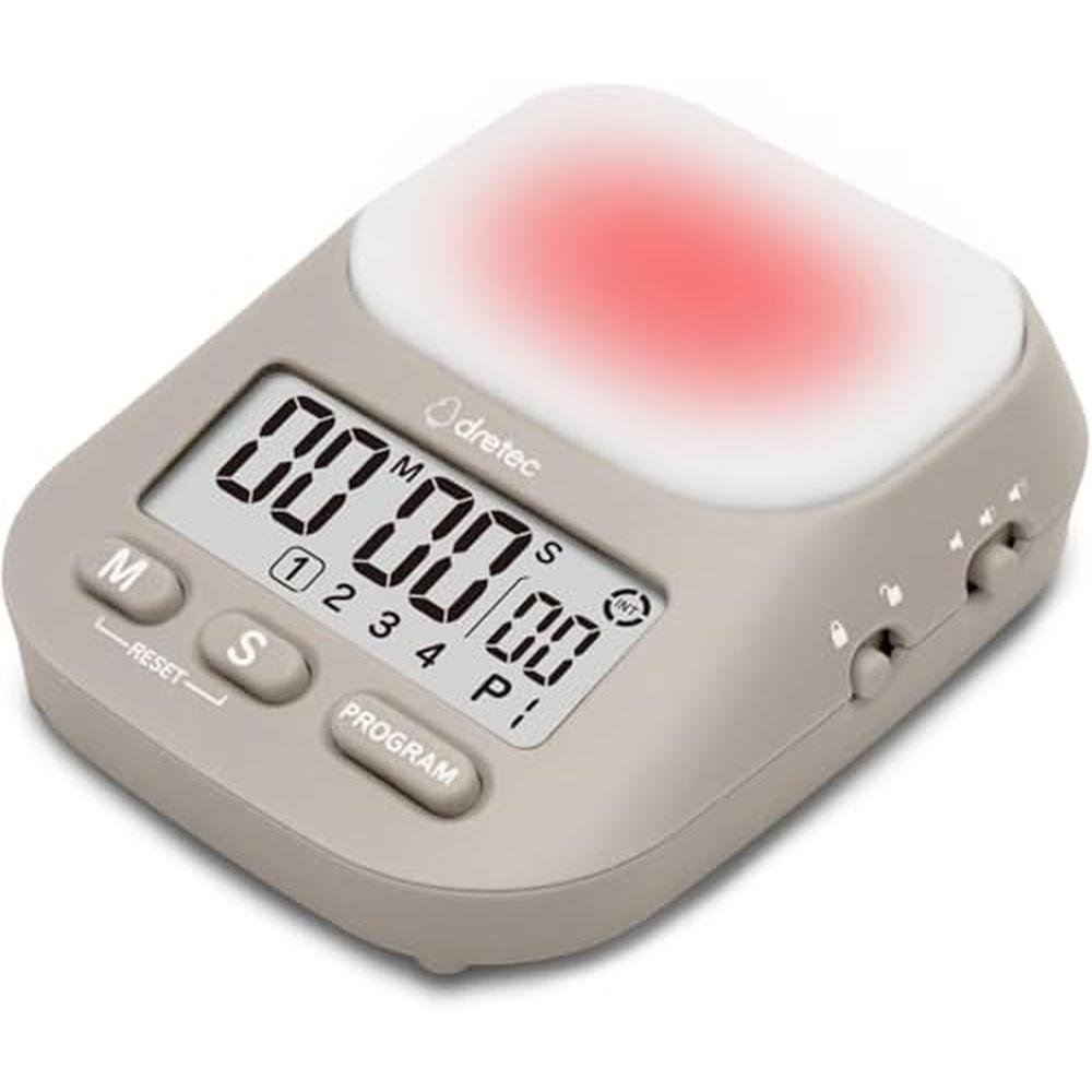 Pomodoro Time Management: Dretec Large Button Interval – Front View