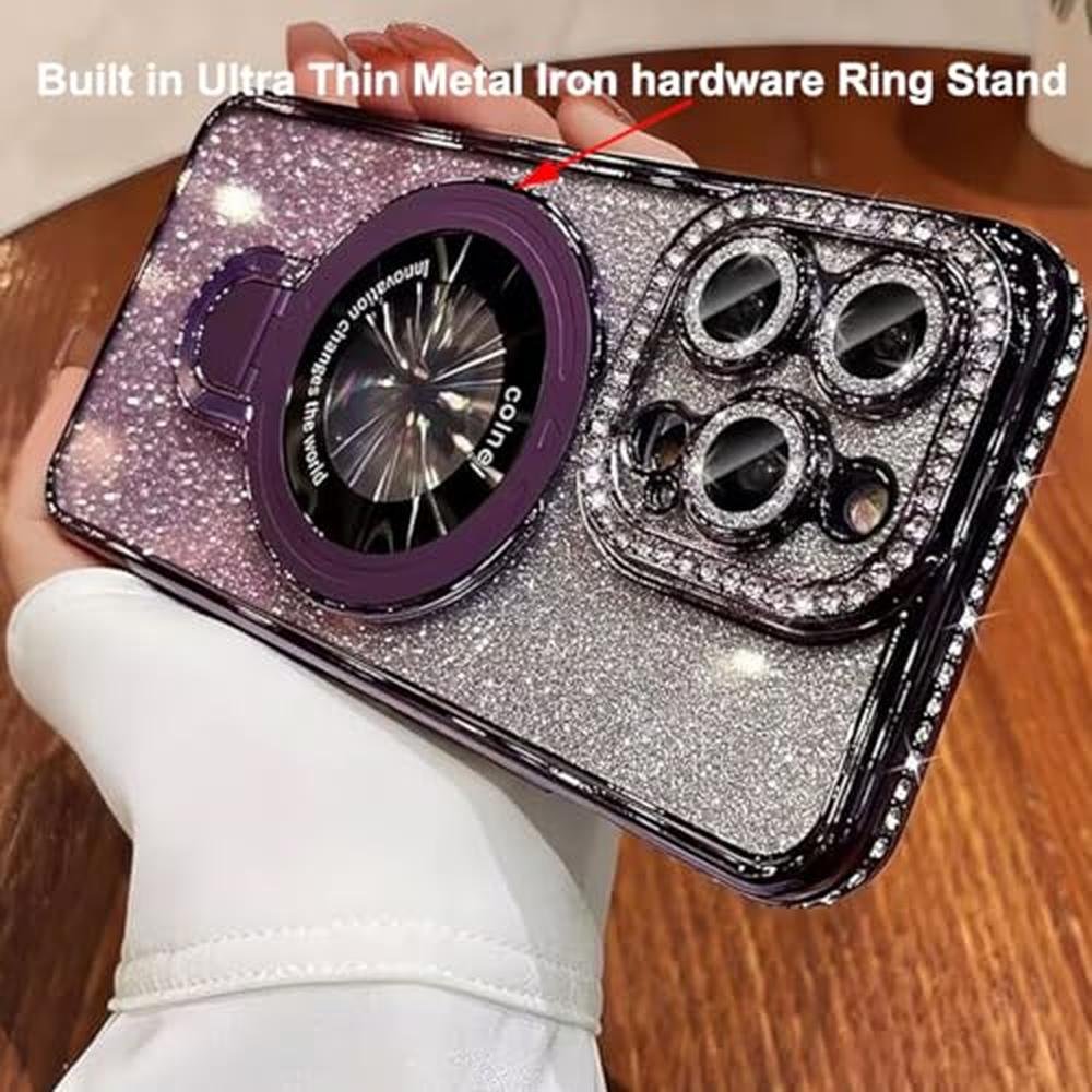 Case iPhone 16 Pro Max: Changjia Magnetic Stand Glitter Case – Packaging