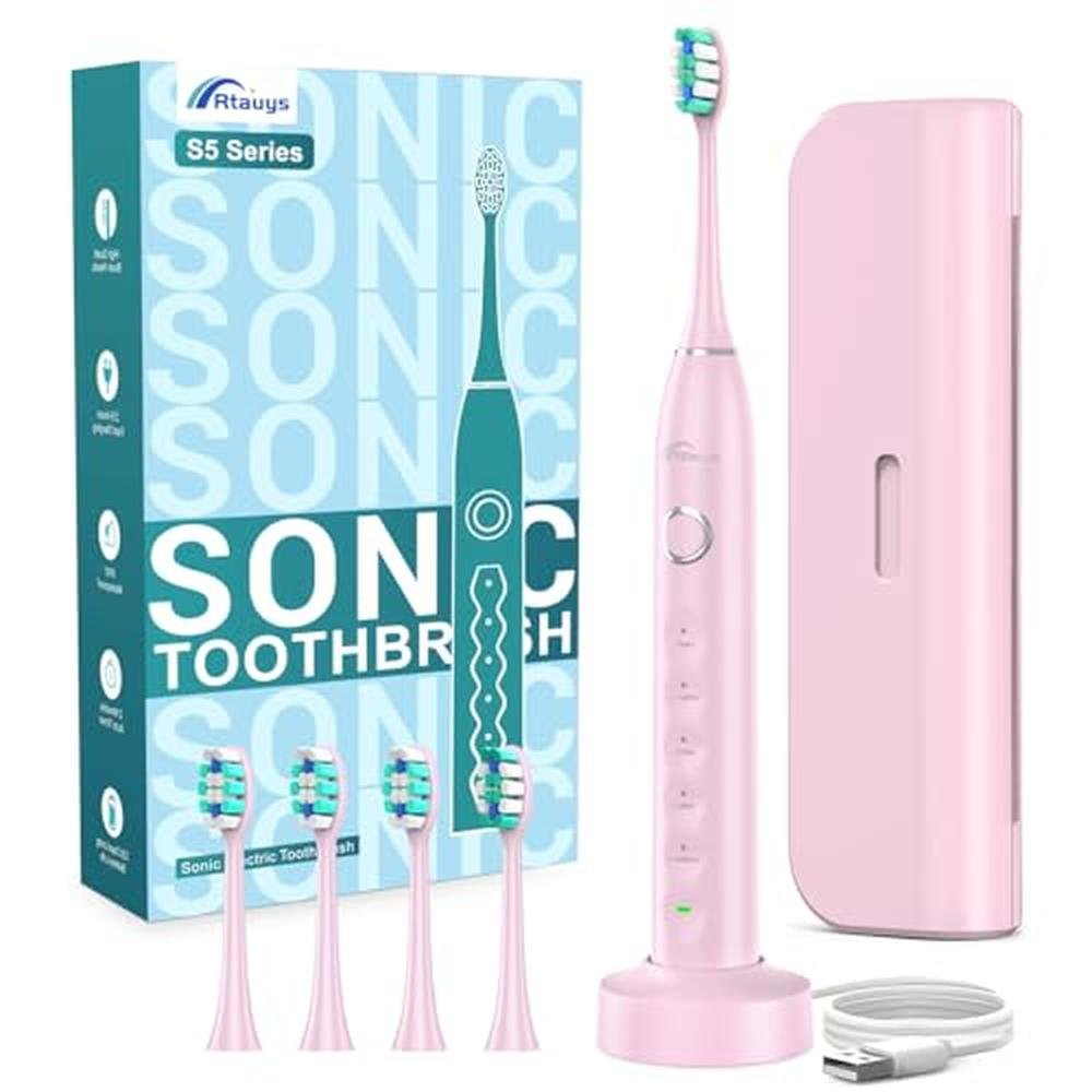 Toothbrush Rtauys: Rtauys Electric Toothbrush Wireless – Front View