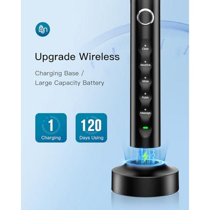 Toothbrush Rtauys: Rtauys Electric Toothbrush Wireless – Side View