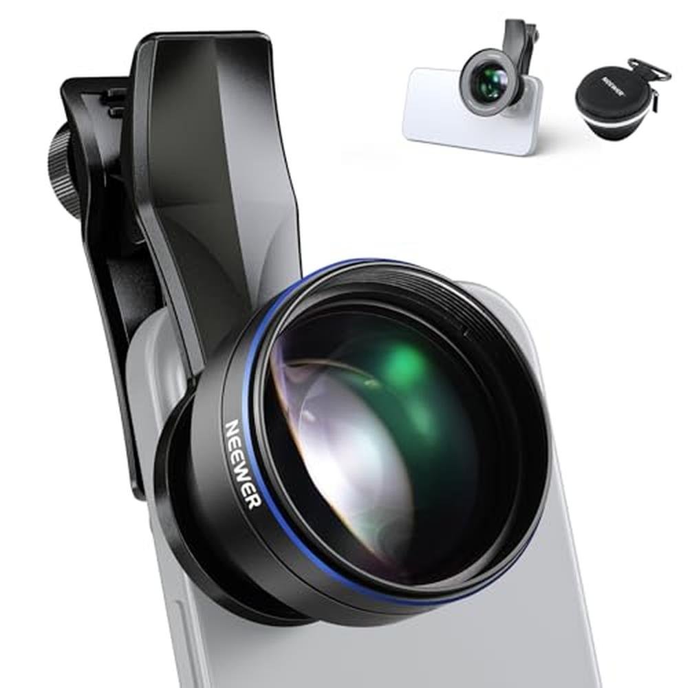 Macro Lens: Neewer 105mm Macro Lens with 17mm Thread Phone – Front View
