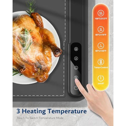 Food Warming: Electric Food Warming Tray 24x16 – Side View