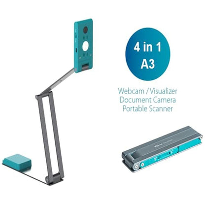 Visualizer 13mp: IRIScan Visualizer Webcam Document Camera – Side View