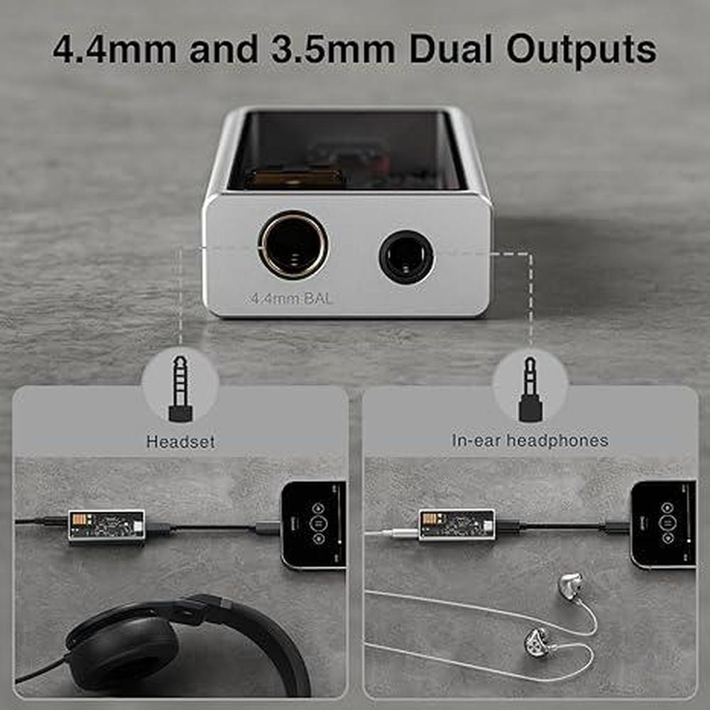 M15C Headphone: Questyle M15C Amplifier 32bit 384kHz – Side View
