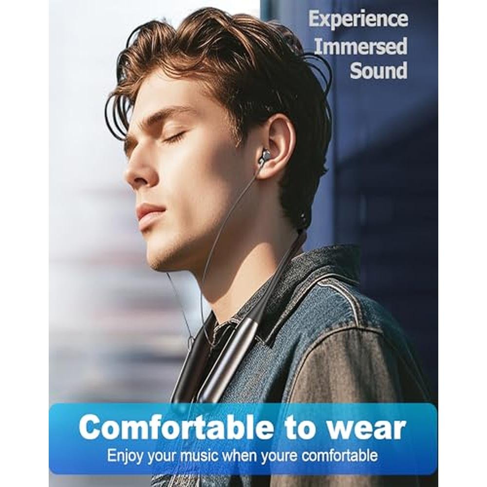 Bluetooth Neckband: ZXQ Wireless Headphones 100 Hours Long – Packaging