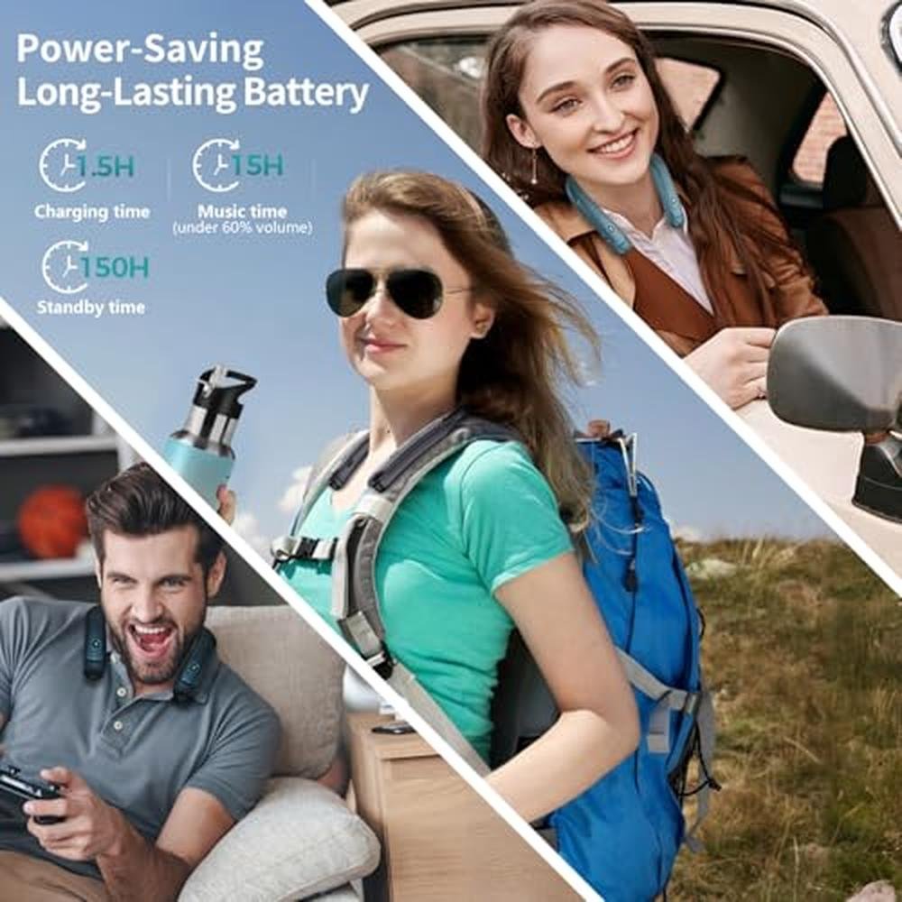 Neckband Bluetooth Speaker: Wireless Wearable Speaker with – Packaging