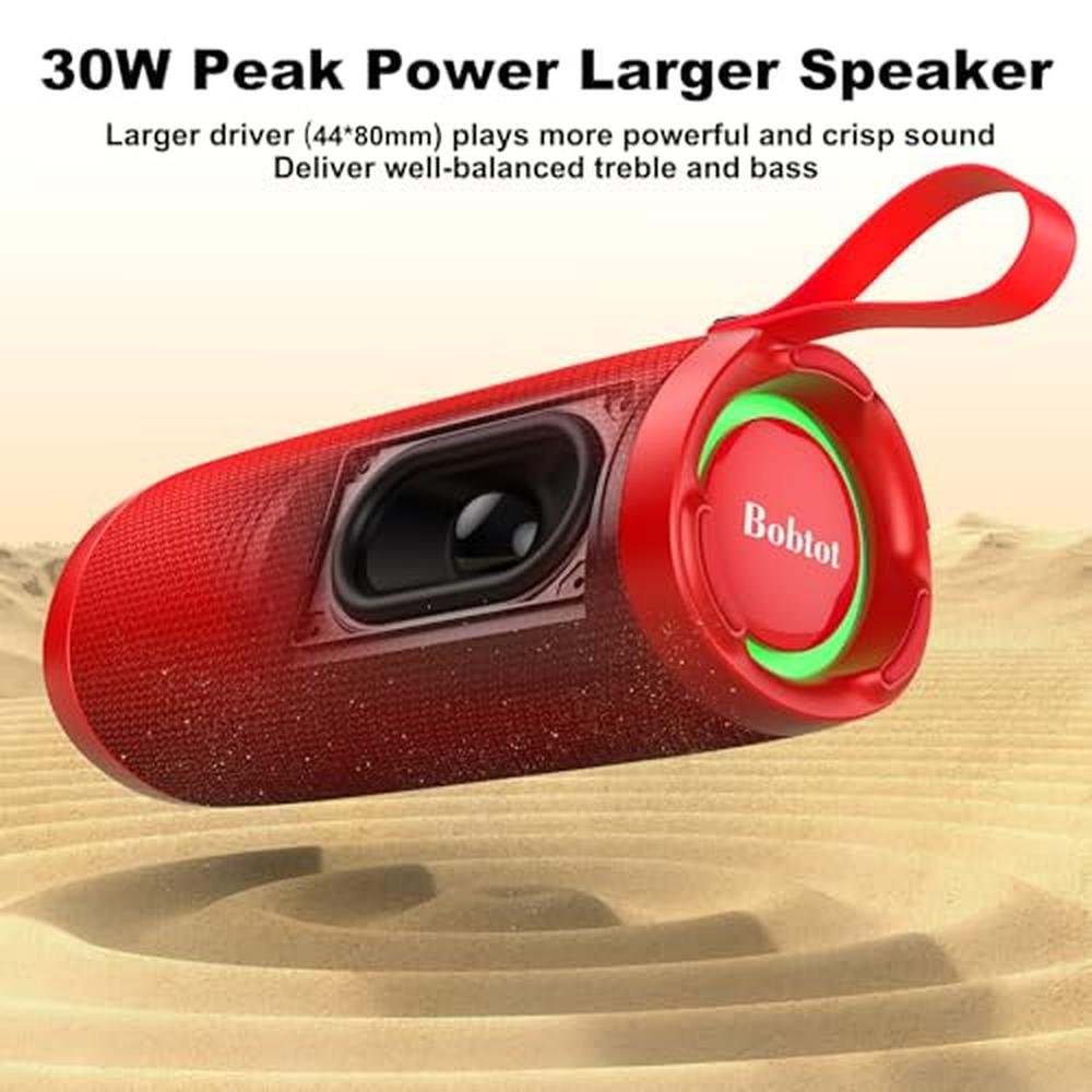 Speaker Bobtot: Bobtot Portable Bluetooth Speaker IPX6 – Side View