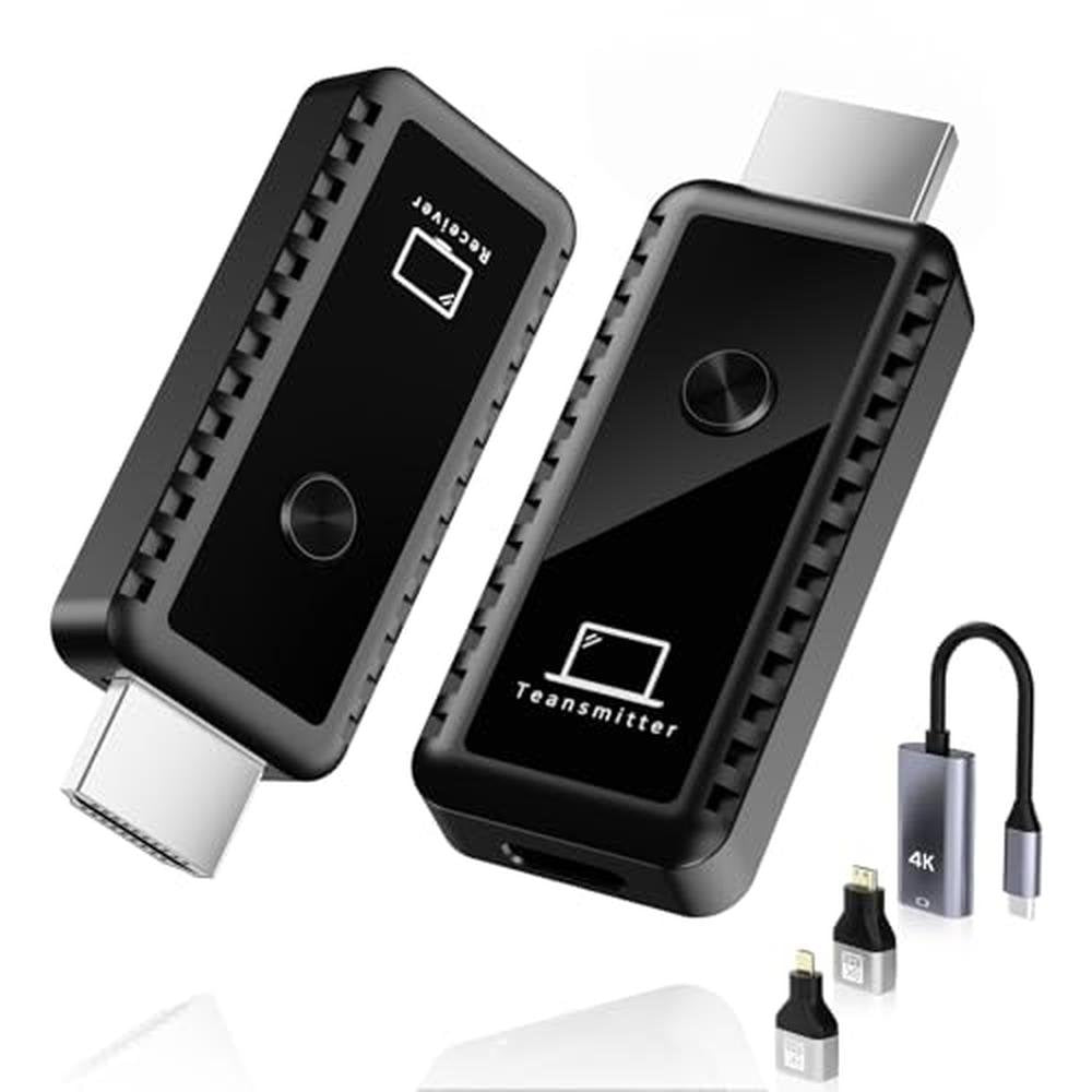 Transmitter Receiver: Wireless HDMI 4K 2.4/5GHz Portable – Front View