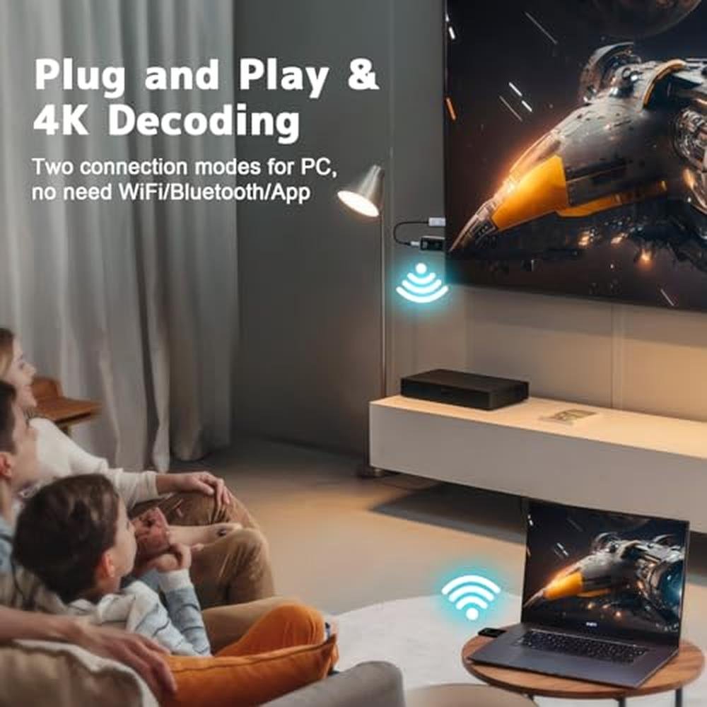 Transmitter Receiver: Wireless HDMI 4K 2.4/5GHz Portable – Close-up Detail