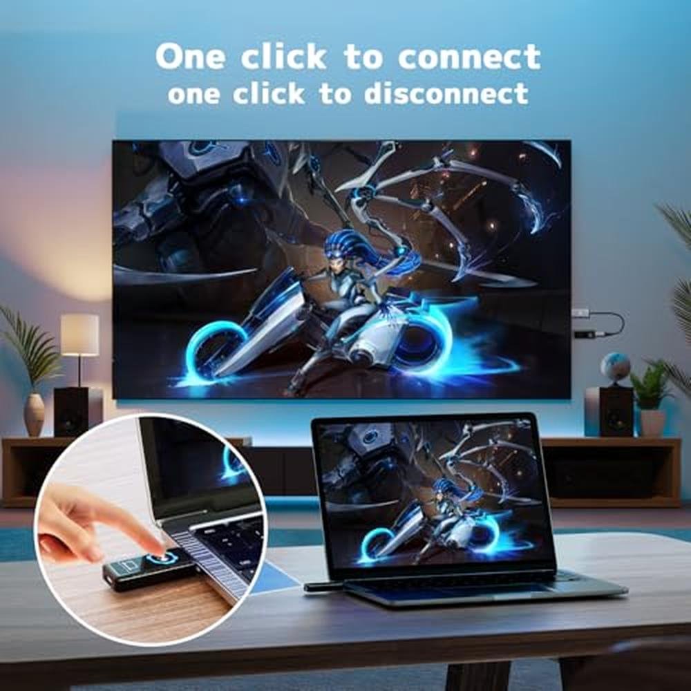 Transmitter Receiver: Wireless HDMI 4K 2.4/5GHz Portable – In Use