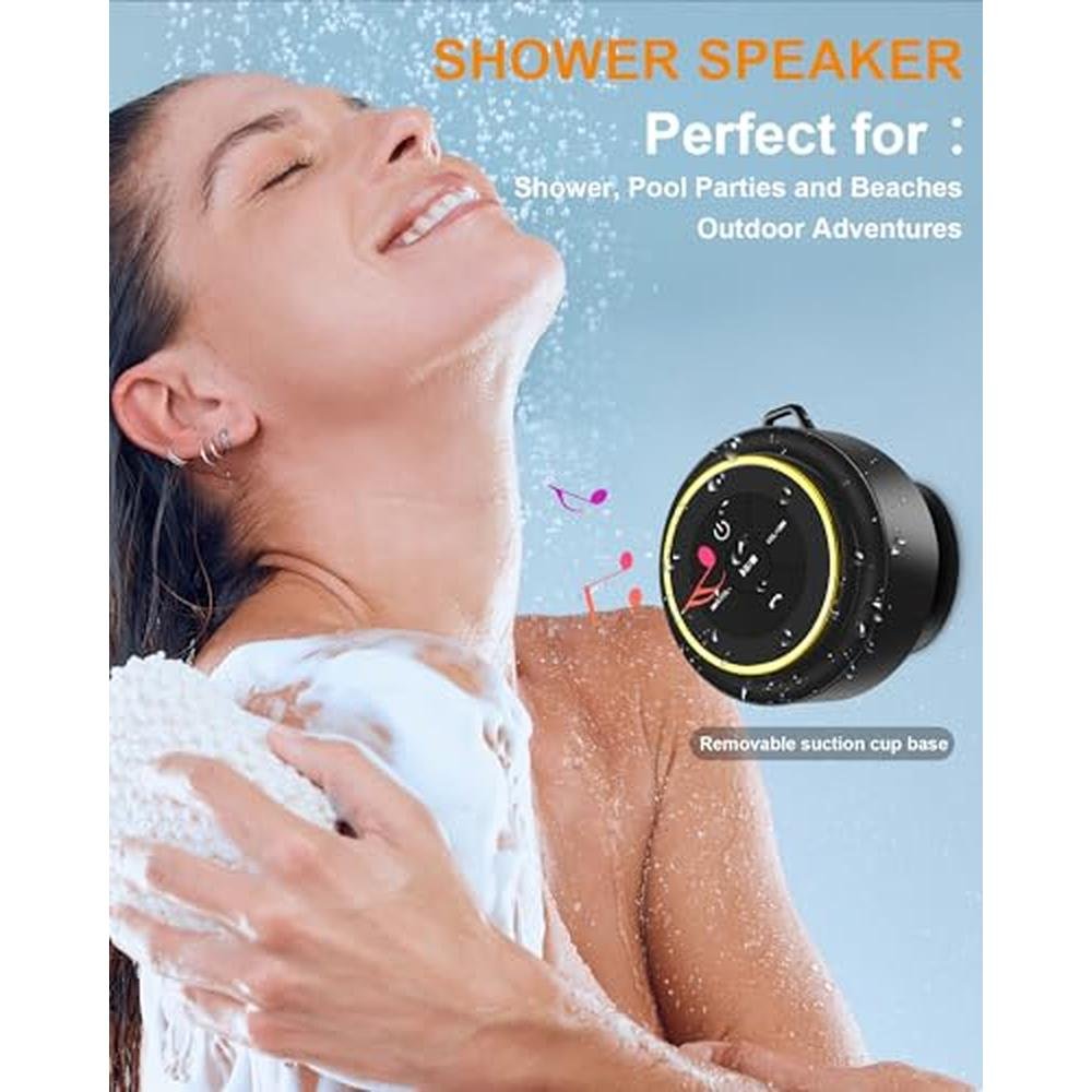 Bluetooth Speaker: Razobws Portable Waterproof Wireless – Side View